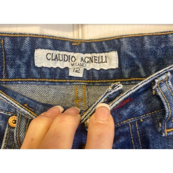 Claudio Agnelli Vintage High Waist 5-Pocket Jeans. Sz.12 1980’s Y2K Contemporary - Picture 6 of 8